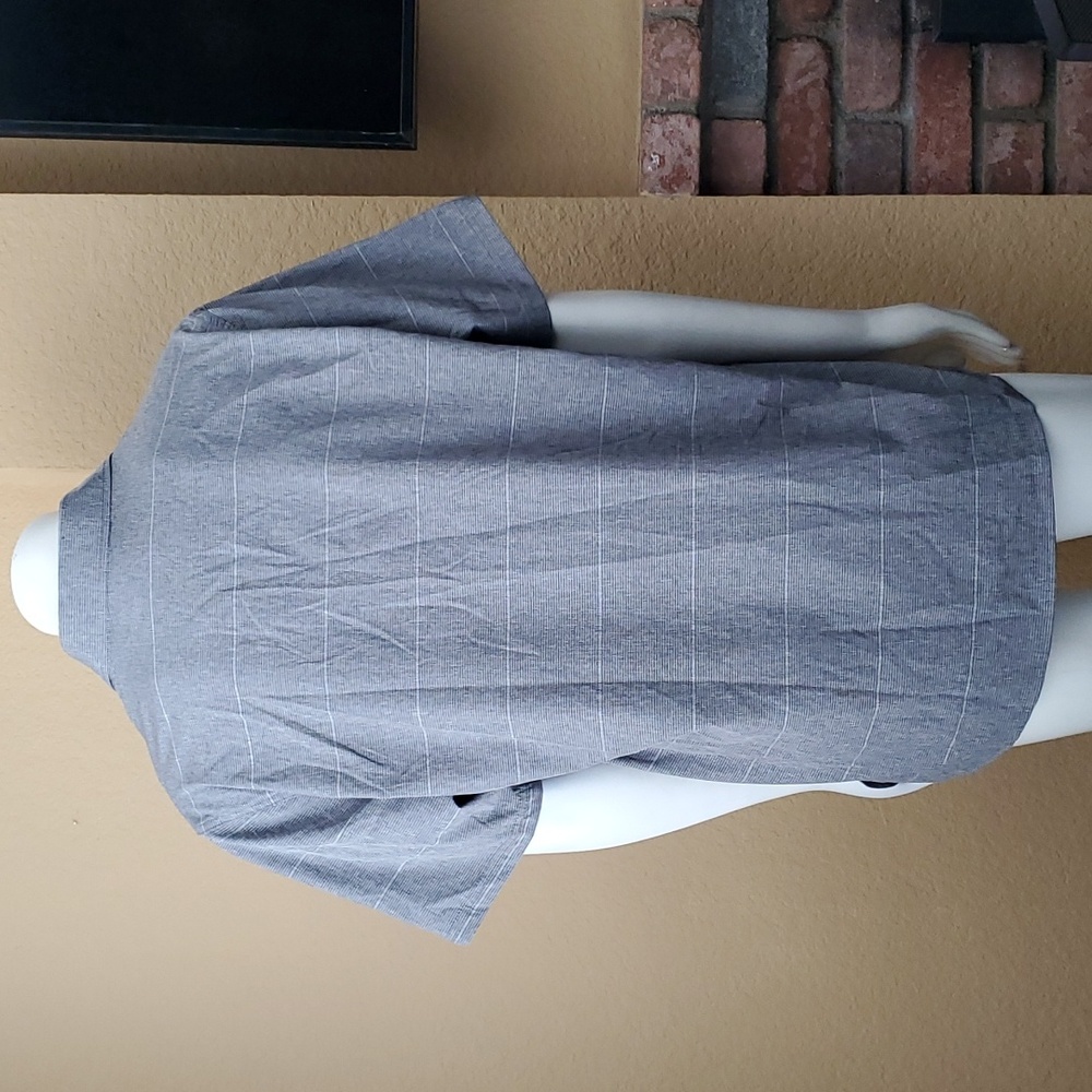 🆕️AVALANCHE Gray UPF 50+ Performance Short Sleeve Woven Shirt MEN'S SIZE: XL/TG - Picture 4 of 11